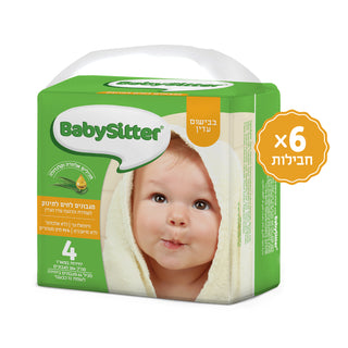 6 מארזי רביעיית מגבונים בבישום עדין