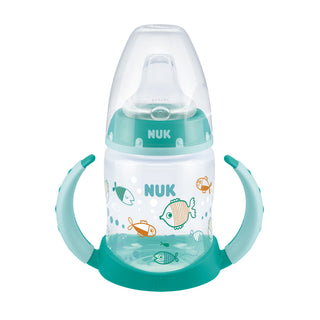 NUK |  בקבוק אימון מד טמפרטורה 150 מ"ל ירוק
